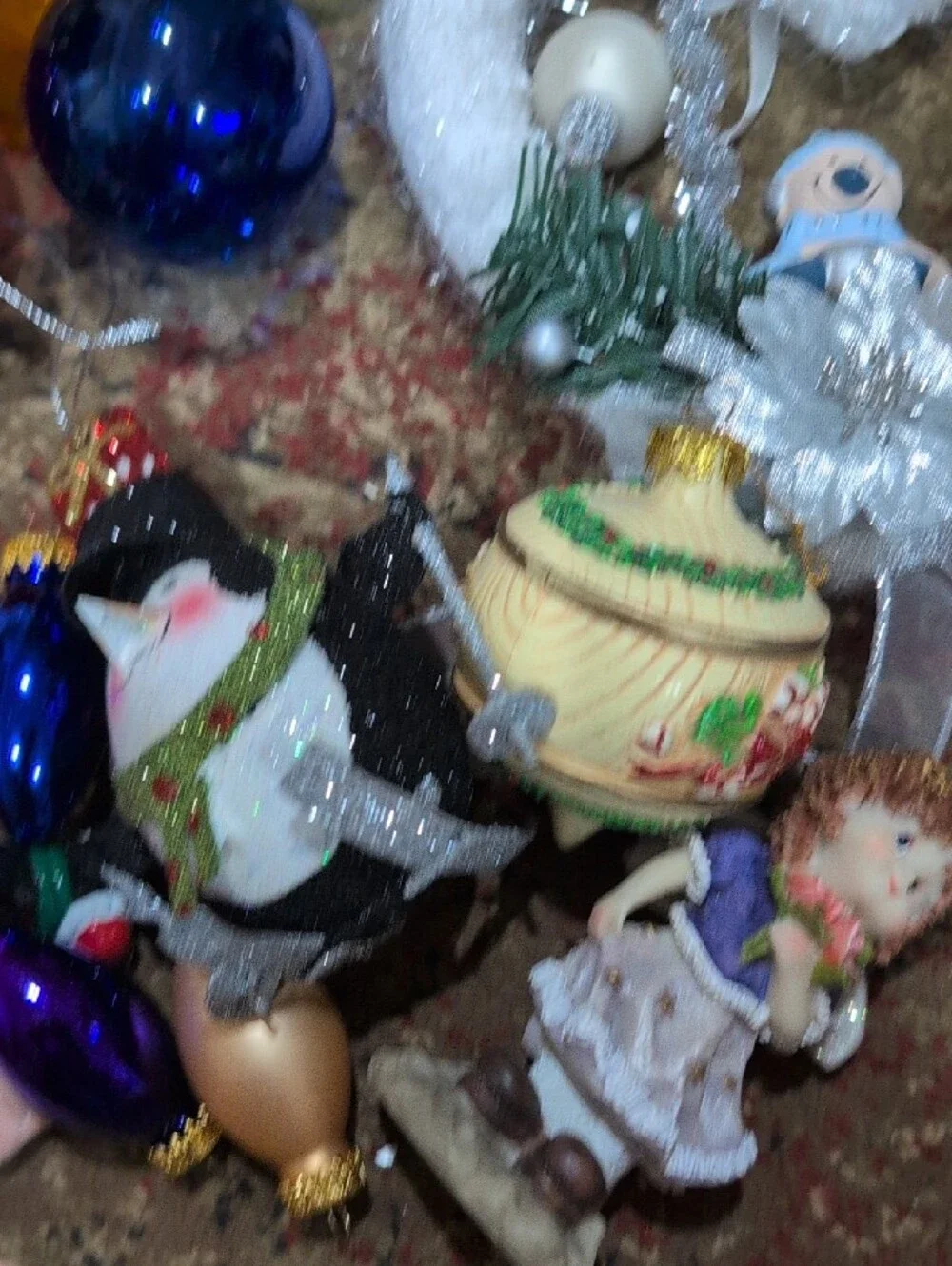 Assorted Holiday Christmas Ornaments - Colorful Mixed Set